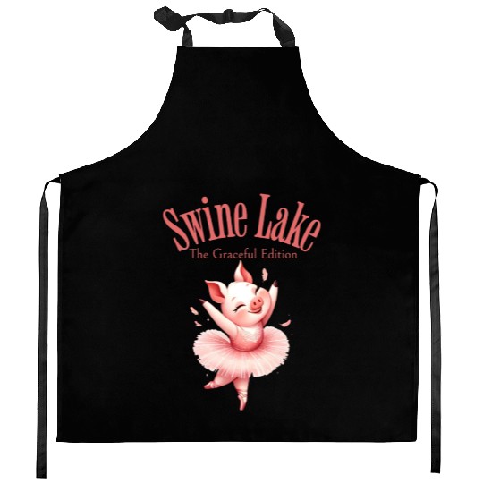 Swine Lake: Ballet Twirls Edition Kitchen Aprons