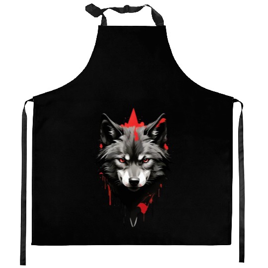 Three Wolf Moon Kitchen Aprons