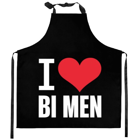 I Love Bi Me Bisexual Men Bi Pride Bisexual Pride Kitchen Aprons