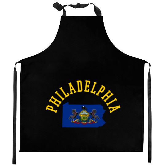 Philadelphia Patriot Usa Flag Design - Embrace Kitchen Aprons