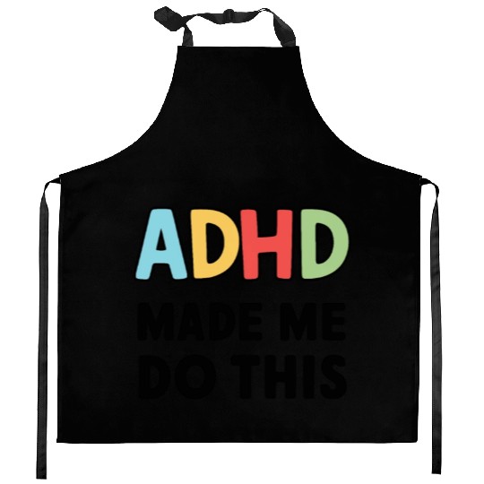 Embrace Neurodiversity Celebrate Adhd Awareness Kitchen Aprons