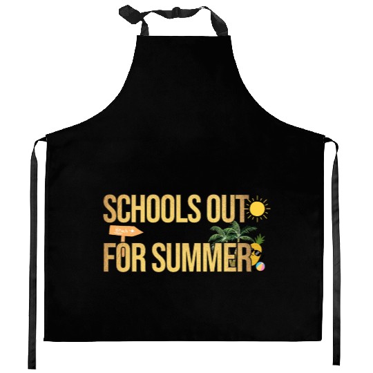 Schools Out For Summer Teacher Kitchen Aprons