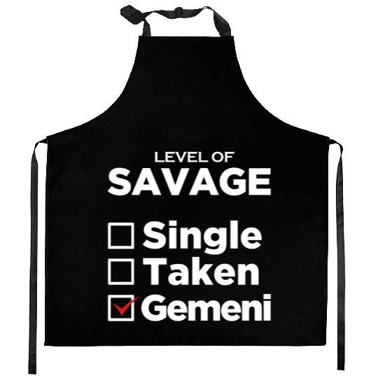 Zodiac Single Taken Gemini Kitchen Aprons