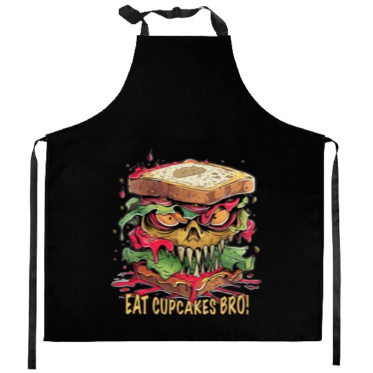 Eat Cupcakes Bro Streetfood - Sandwich Monster Kitchen Aprons