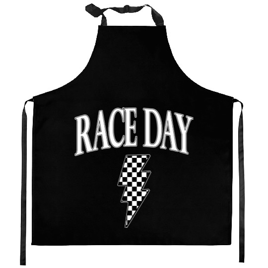 Race Day Checkered Kitchen Aprons