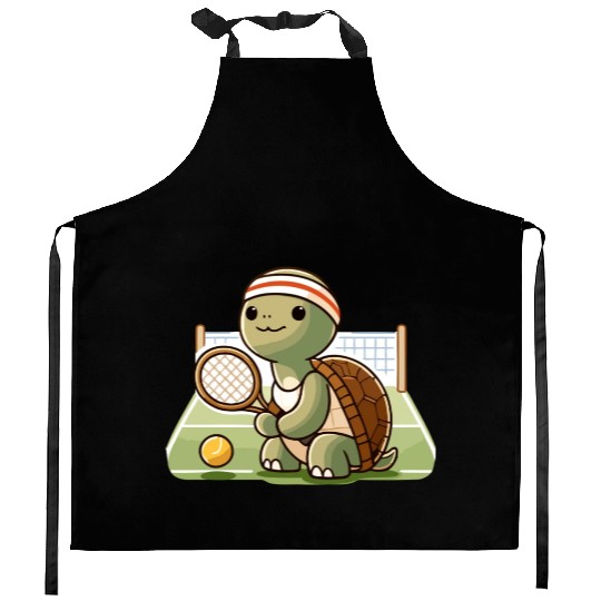 Game Set Match: Turtle Tennis Pro Kitchen Aprons