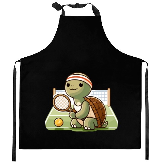 Game Set Match: Turtle Tennis Pro Kitchen Aprons