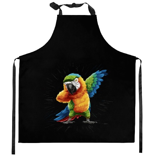 Macaw Parrot for a Bird Lover Animal Lover Kitchen Aprons