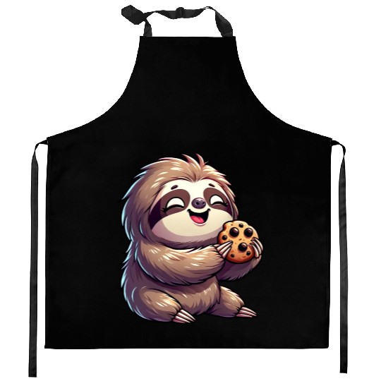 Sloth Sweet Cookie Biscuit Delight Kitchen Aprons