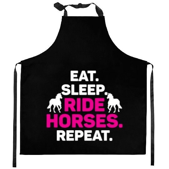 Equestrian Love Horse Racing Horse Farm Design Kitchen Aprons