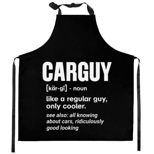 Car Guy Definition Mechanic Auto Racing Car Lovers Kitchen Aprons