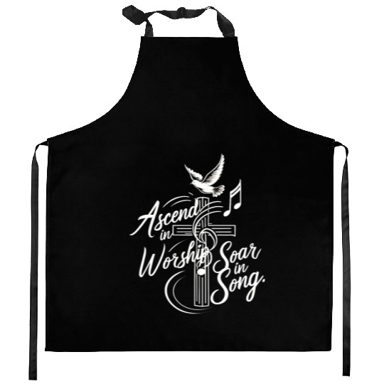 Prayer Songs Jesus Christ Religious Music Praise Kitchen Aprons