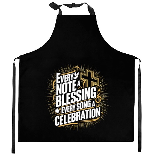 Prayer Songs Jesus Christ Religious Music Praise Kitchen Aprons