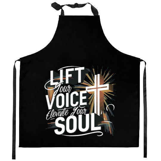 Prayer Songs Jesus Christ Religious Music Praise Kitchen Aprons