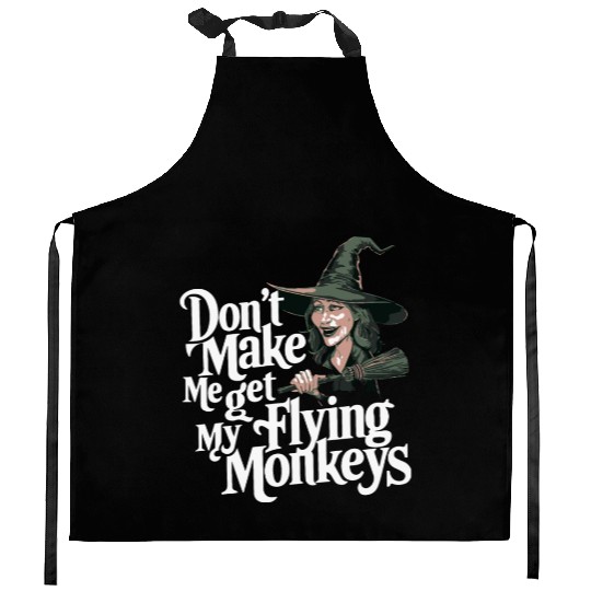 Wicked Witch Flying Monkeys Kitchen Aprons