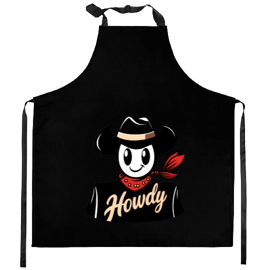 Howdy Kitchen Aprons - Classic Fit, Short Sleeve