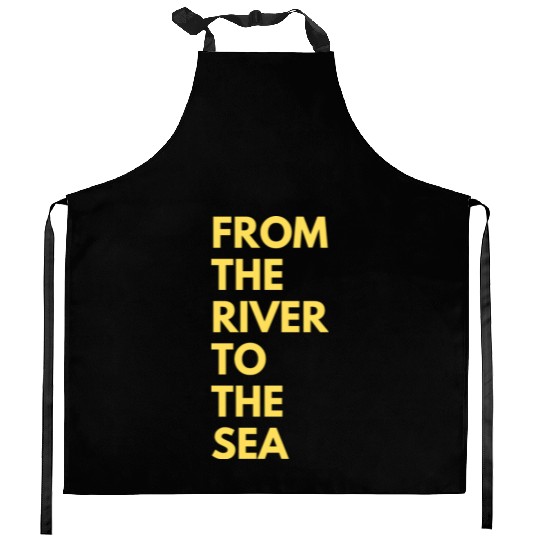from the river to the sea Kitchen Aprons