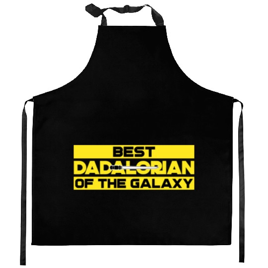 best dadalorian of the galaxy Kitchen Aprons