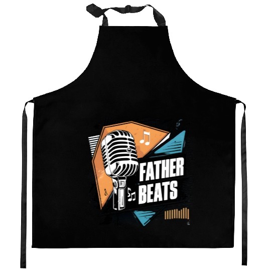 Father beats old school vybz and finish for father Kitchen Aprons