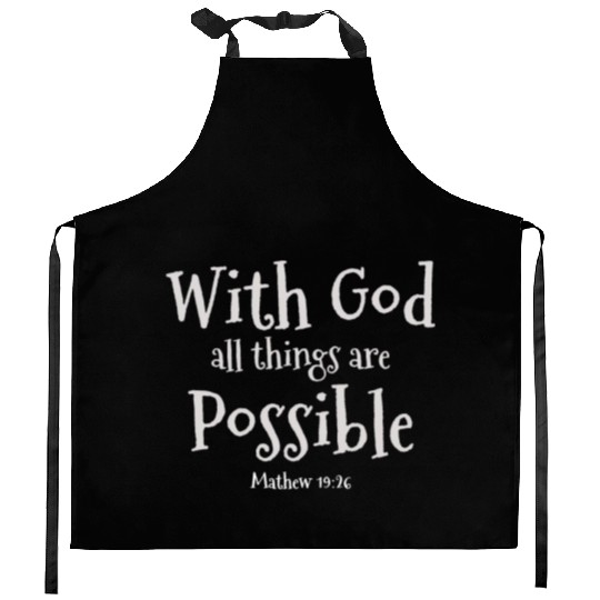 Faith Over Fear Inspirational Christian Design Kitchen Aprons