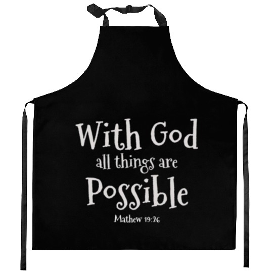 Faith Over Fear Inspirational Christian Design Kitchen Aprons