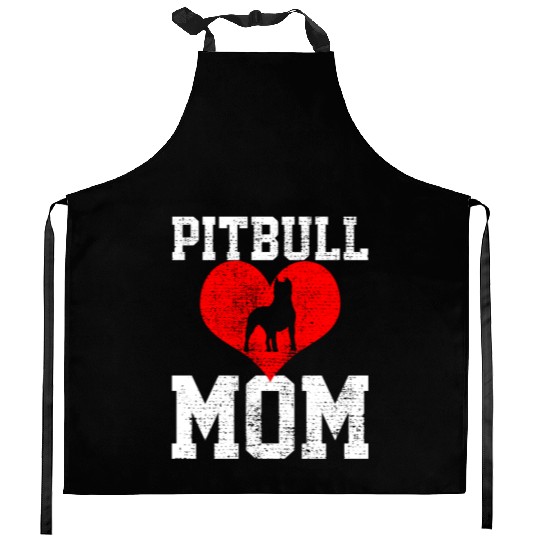 Pitbull Mom Love Mama Unique Artistic Expression Kitchen Aprons