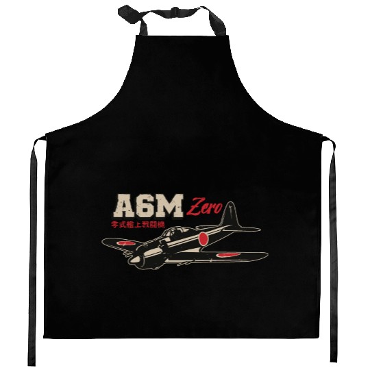 A6M Zero | World War 2 Japanese Plane Vintage Kitchen Aprons