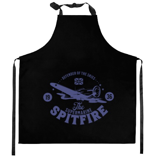 Spitfire - Defender of The Skies | WW2 Plane Kitchen Aprons