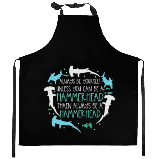 Hammerhead Underwater Ocean Hammerhead Shark Lover Kitchen Aprons