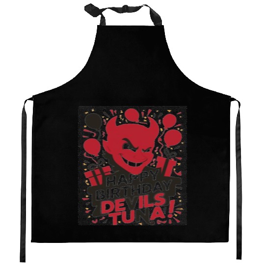 Happy birthday bevels tuna Kitchen Aprons