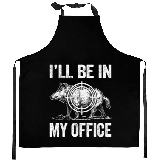 Boar Hunting Funny Wild Hog Hunter Kitchen Aprons