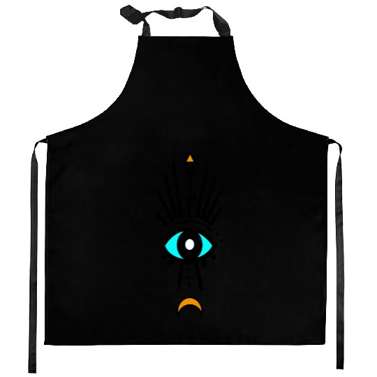 Eye Spiritual Aesthetic Esoteric Mystical Themed Kitchen Aprons