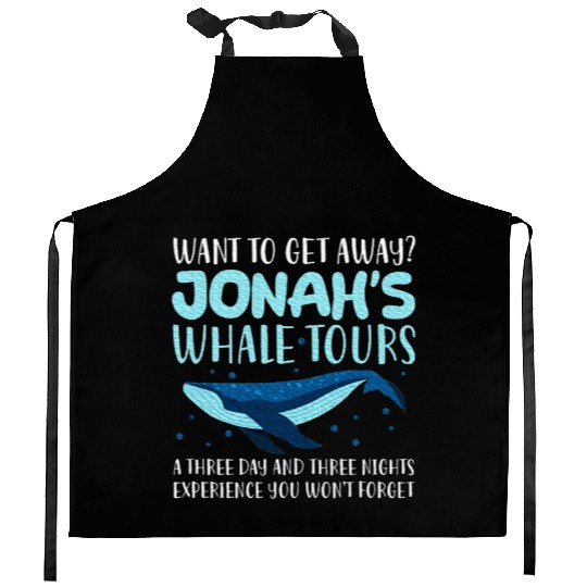 Want To Get Away Jonah's Whale Tours Whale Lover Kitchen Aprons