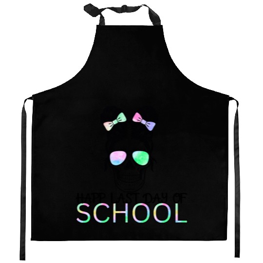 mom lif Happy last day of student's graduation Kitchen Aprons