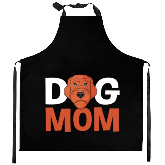 Mothers Day Dog Mom Wirehaired Pointing Griffon Kitchen Aprons
