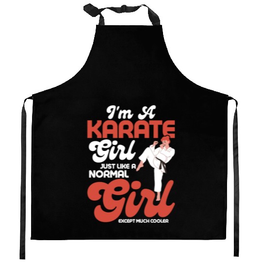 I'm A Karate Girl Woman Karateka Kitchen Aprons