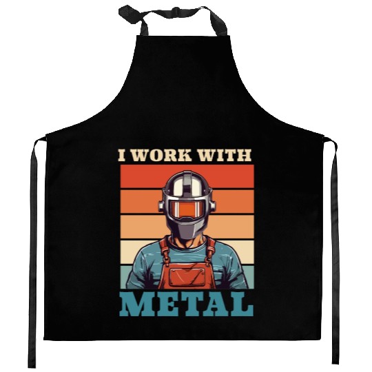 Western Welder Retro Themed Gift Kitchen Aprons