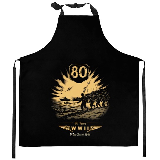 80 Years WWII D-Day Veterans Commemoration, Kitchen Aprons