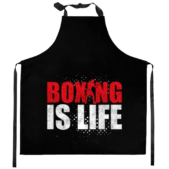 Boxing Is Life Training Boxer Kitchen Aprons