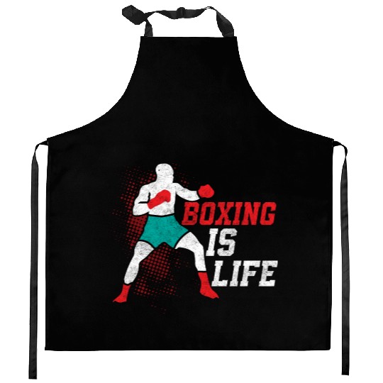 Boxing Is Life Boxer Training Kitchen Aprons
