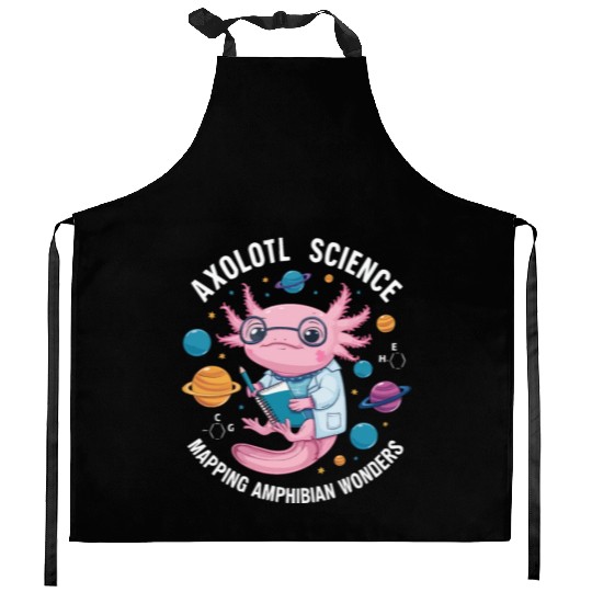Axolotl Science Teacher Mexican Salamander Kitchen Aprons