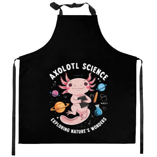 Axolotl Science Teacher Mexican Salamander Kitchen Aprons