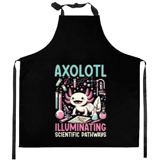 Axolotl Science Teacher Mexican Salamander Kitchen Aprons