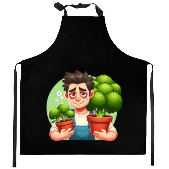 Broccoli Gardener Kitchen Aprons