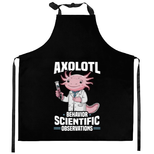 Axolotl Science Teacher Mexican Salamander Kitchen Aprons