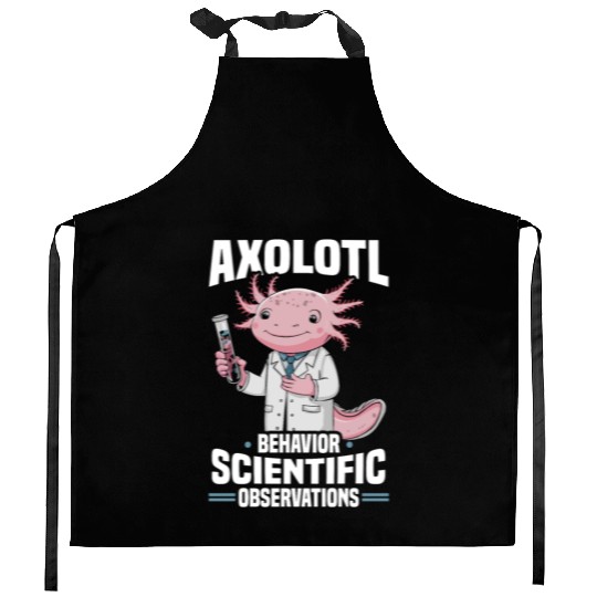 Axolotl Science Teacher Mexican Salamander Kitchen Aprons