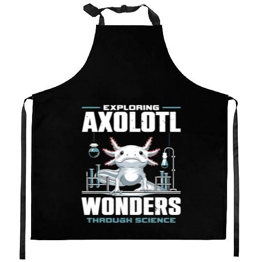 Axolotl Science Teacher Mexican Salamander Kitchen Aprons
