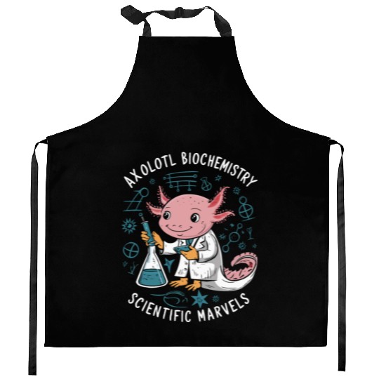 Axolotl Science Teacher Mexican Salamander Kitchen Aprons