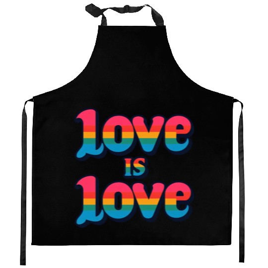 Love is Love: Celebrate Pride and Unity Kitchen Aprons