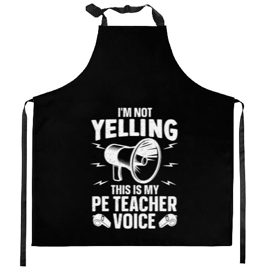 Cool PE Teacher Art Physical Education Teacher Kitchen Aprons